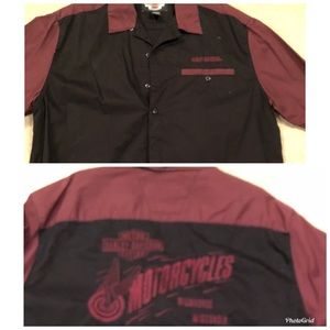 Men’s Short Sleeve Harley Davidson Dress Shirt